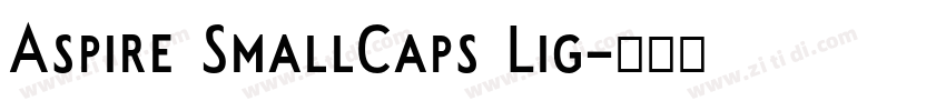 Aspire SmallCaps Lig字体转换 Aspire SmallCaps Lig字体转换